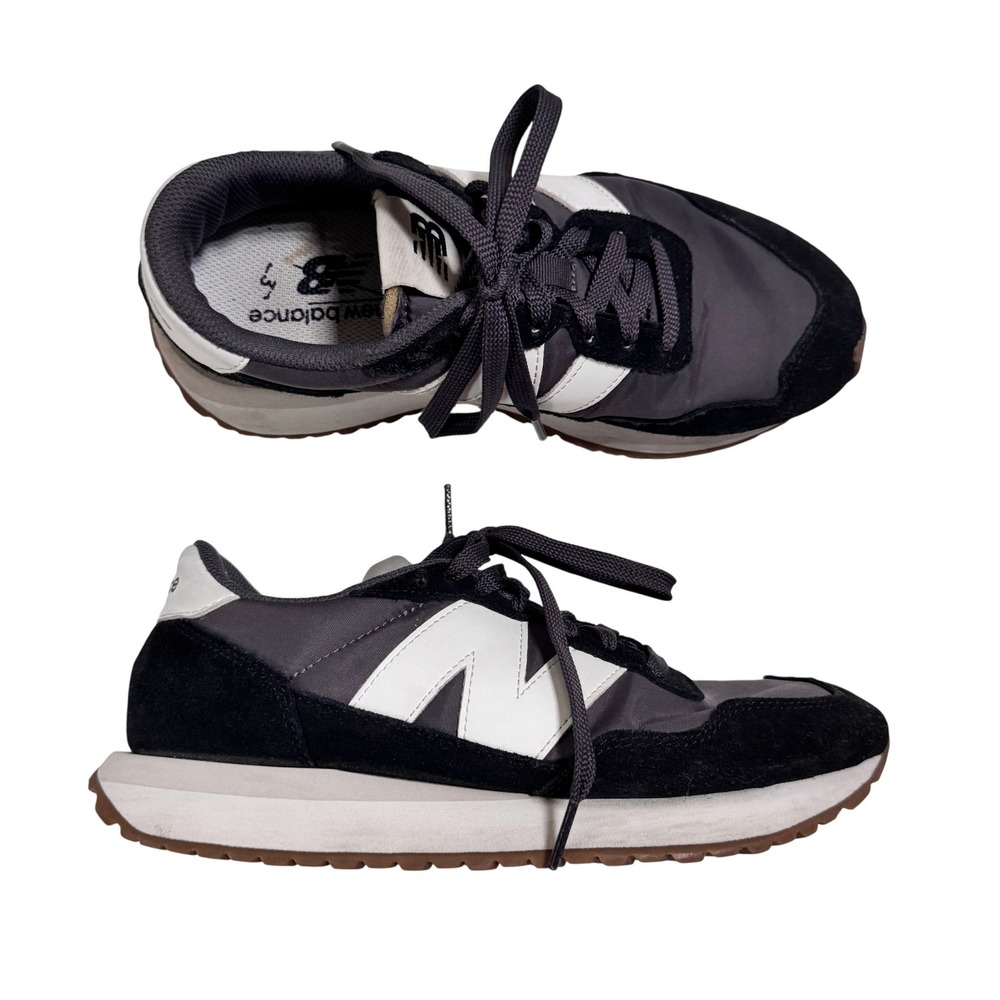 New Balance 237 Sneakers Women's 8 Grey Black Retro Lifestyle Casual Shoes
